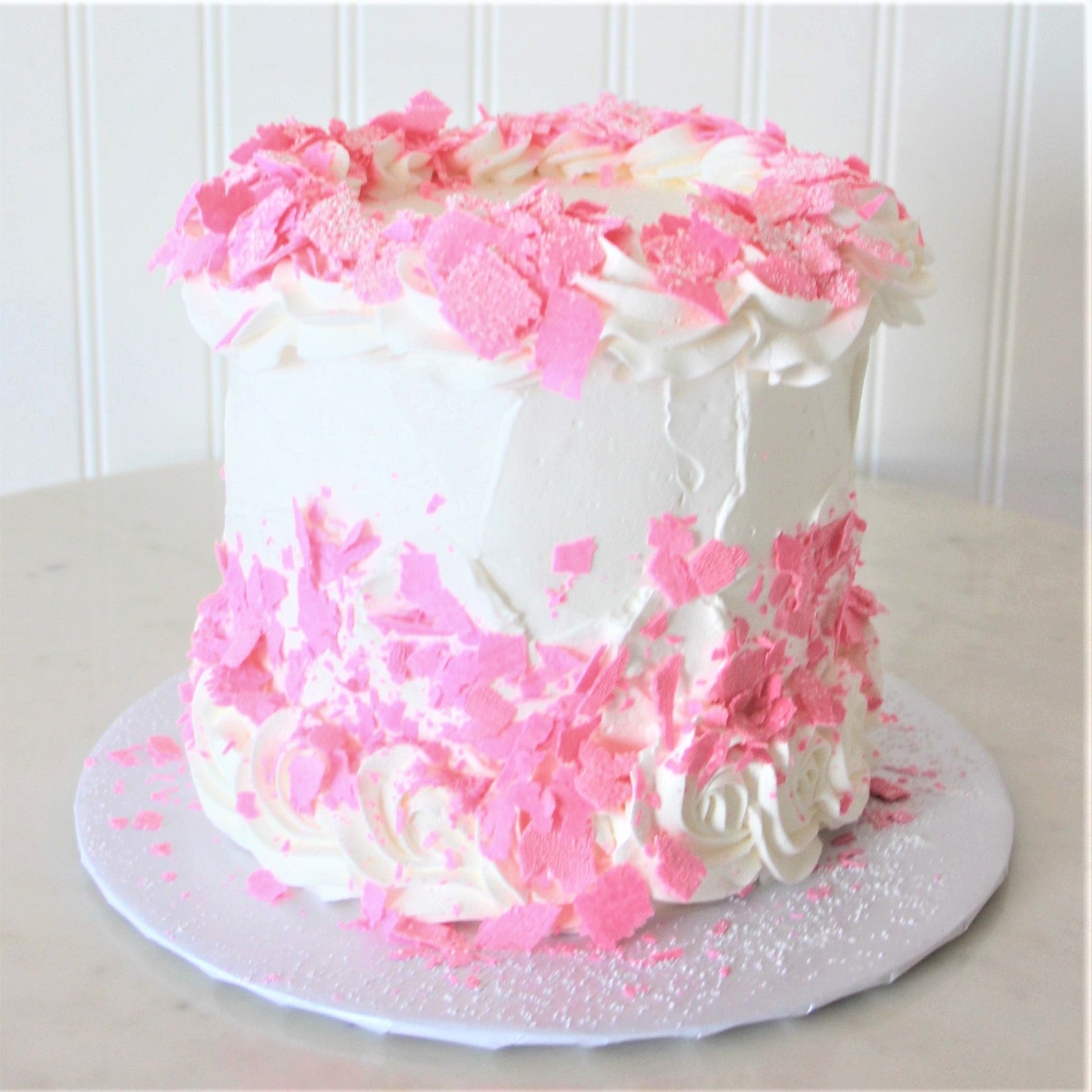 Pink Champagne Cake - Lemon Blossoms